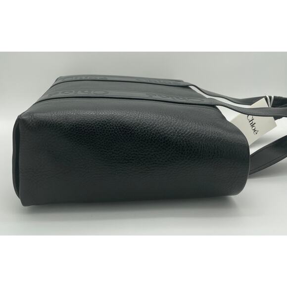 $2K NEW CHLOE LEATHER LOGO MEDIUM WOODY TOTE BAG PURSE AUTHENTIC NWT! - Picture 7 of 16